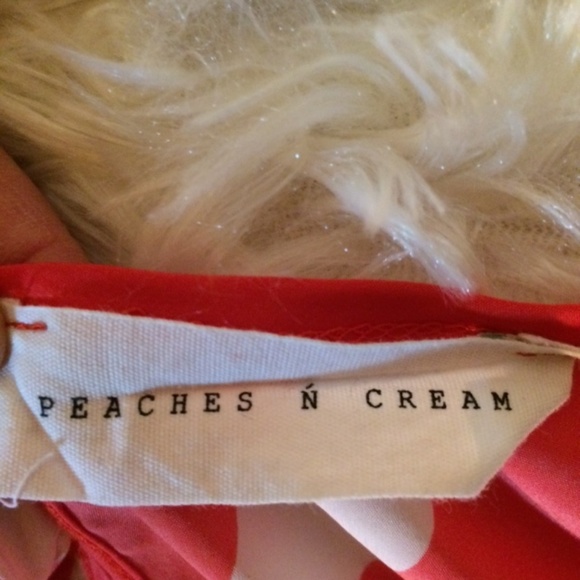 Peaches and Cream Chevron Retro Style Dress - Picture 6 of 8